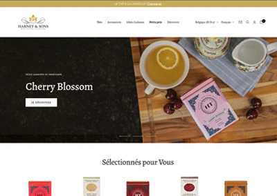 Création du e-commerce pour Harney and Sons Europe